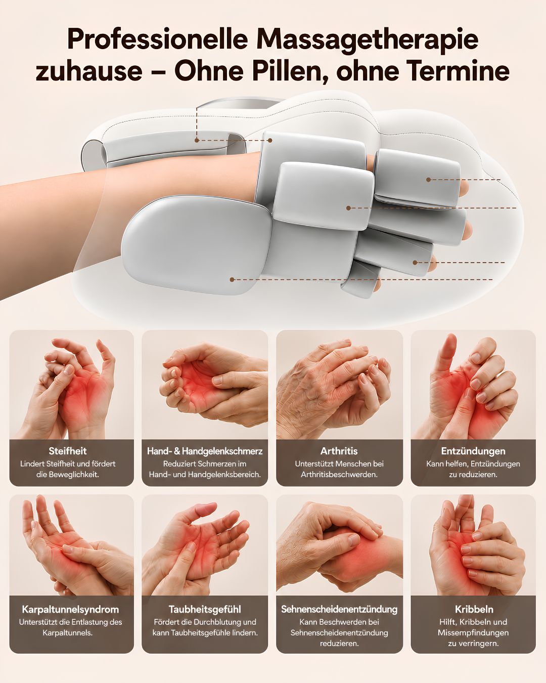 3-in-1 Handmassagegerät