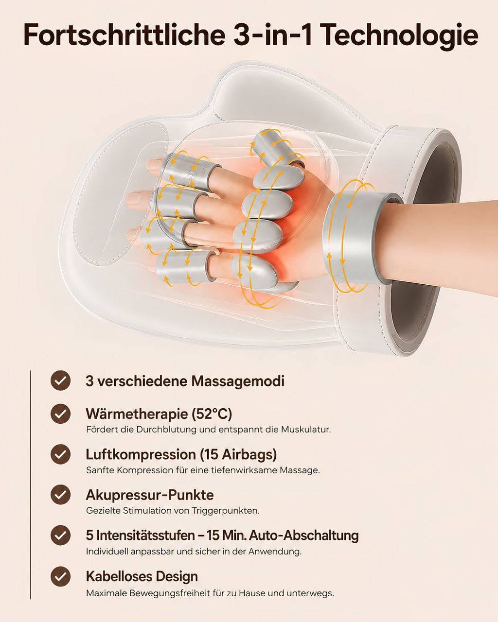 3-in-1 Handmassagegerät