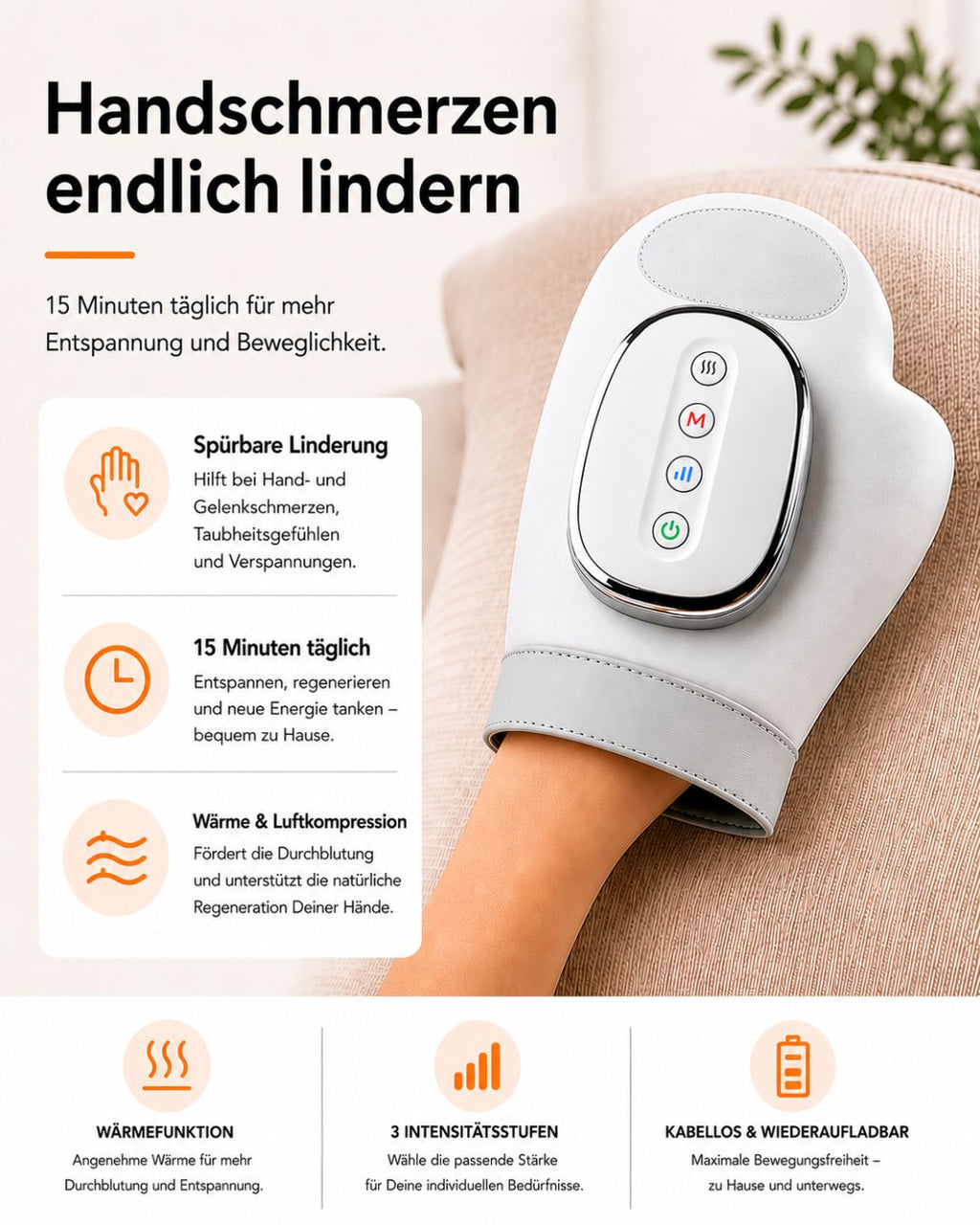 3-in-1 Handmassagegerät